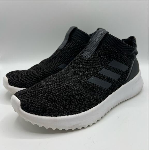 adidas Shoes - Adidas Neo Ultimafusion Cloudfoam Black Carbon Knit Pull On Sneakers | Women's 8